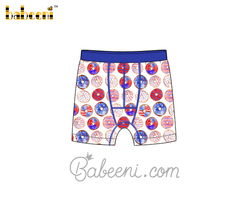 Colorful pattern printed boy boxer - UB 06
