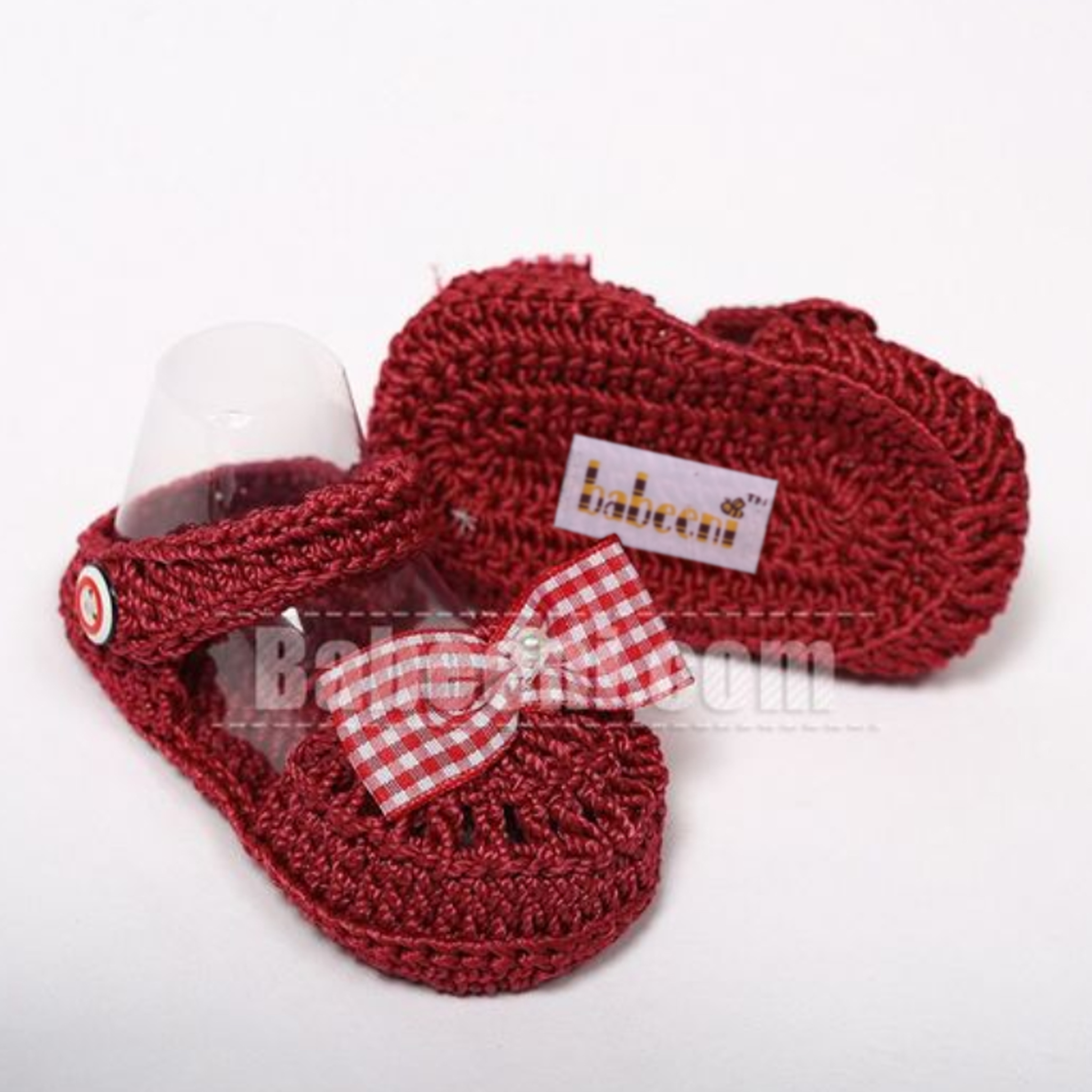 Red Gingham Sandal for Little Baby- CAS 05