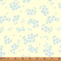 F106- baby blue floral in light yellow woven printing 4.0