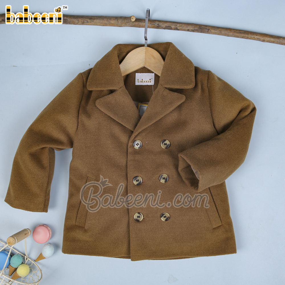 Gentle wool boy brown coat – CT 37