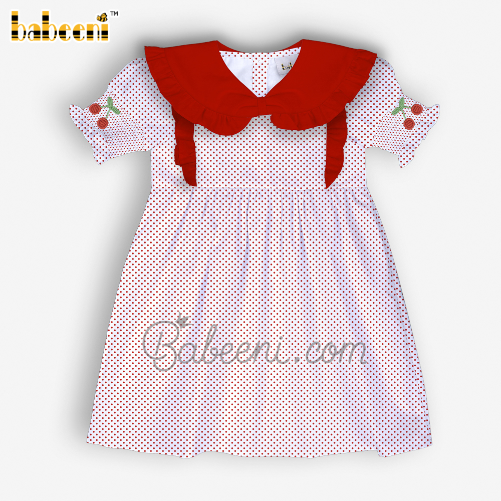 Cherry embroidery baby dress - DR 3408