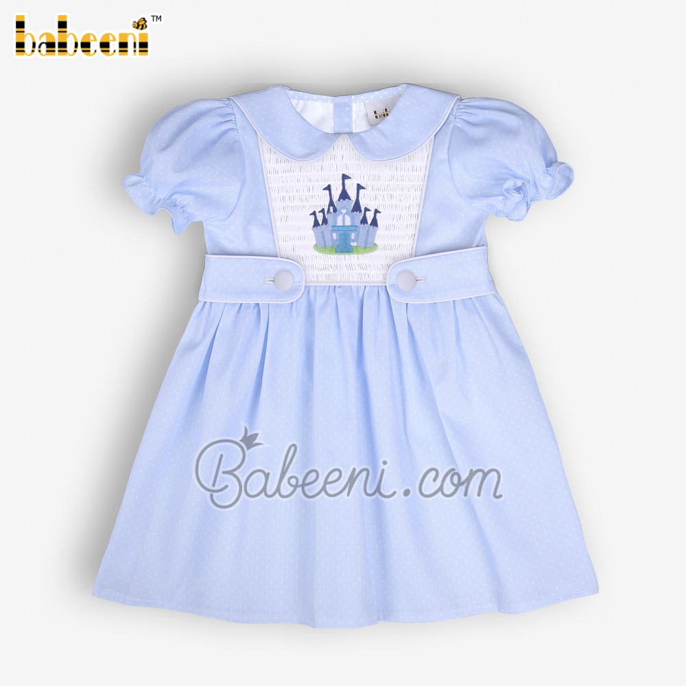 Castle embroidery baby dress - DR 3409