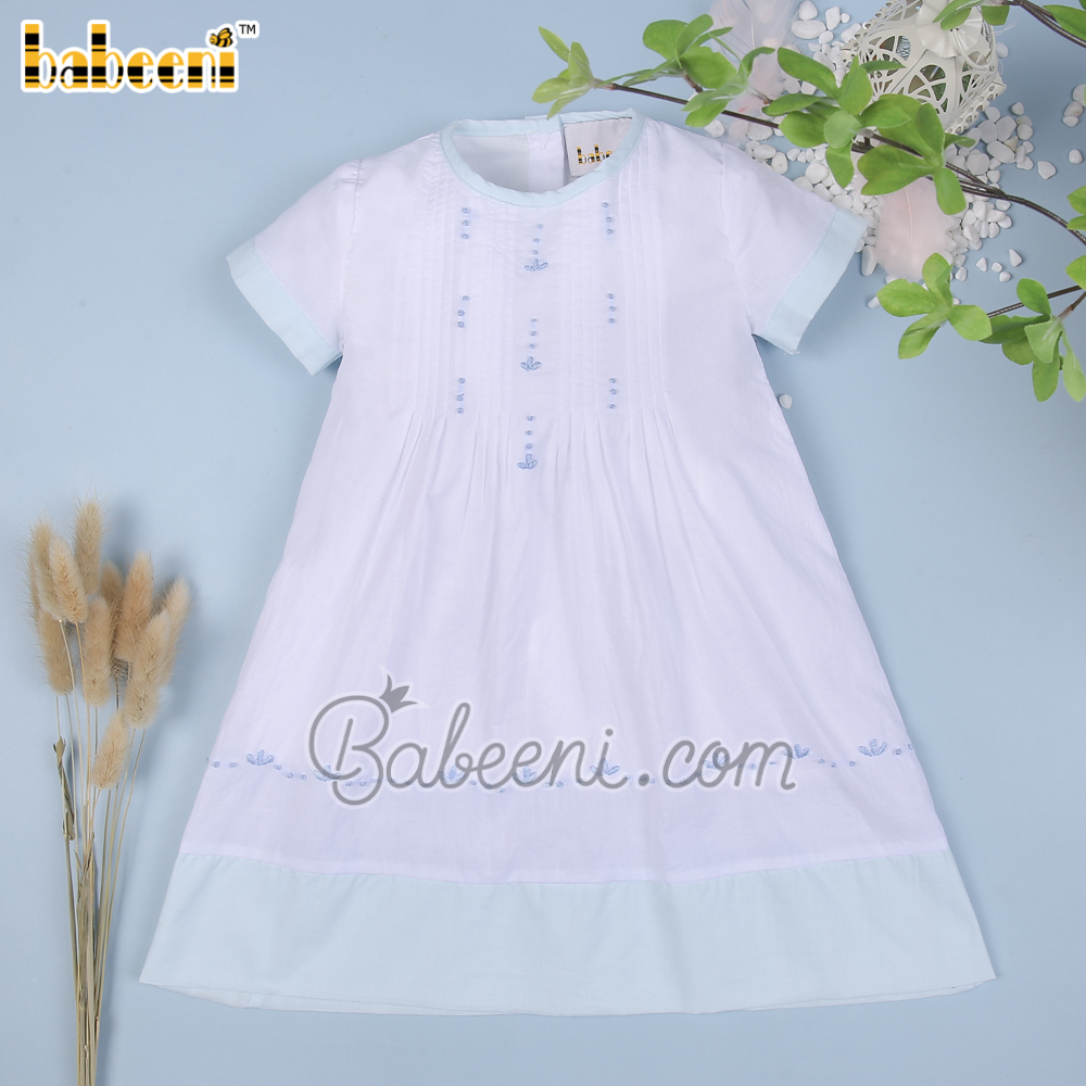 Pintuck newborn dress – DR  3438