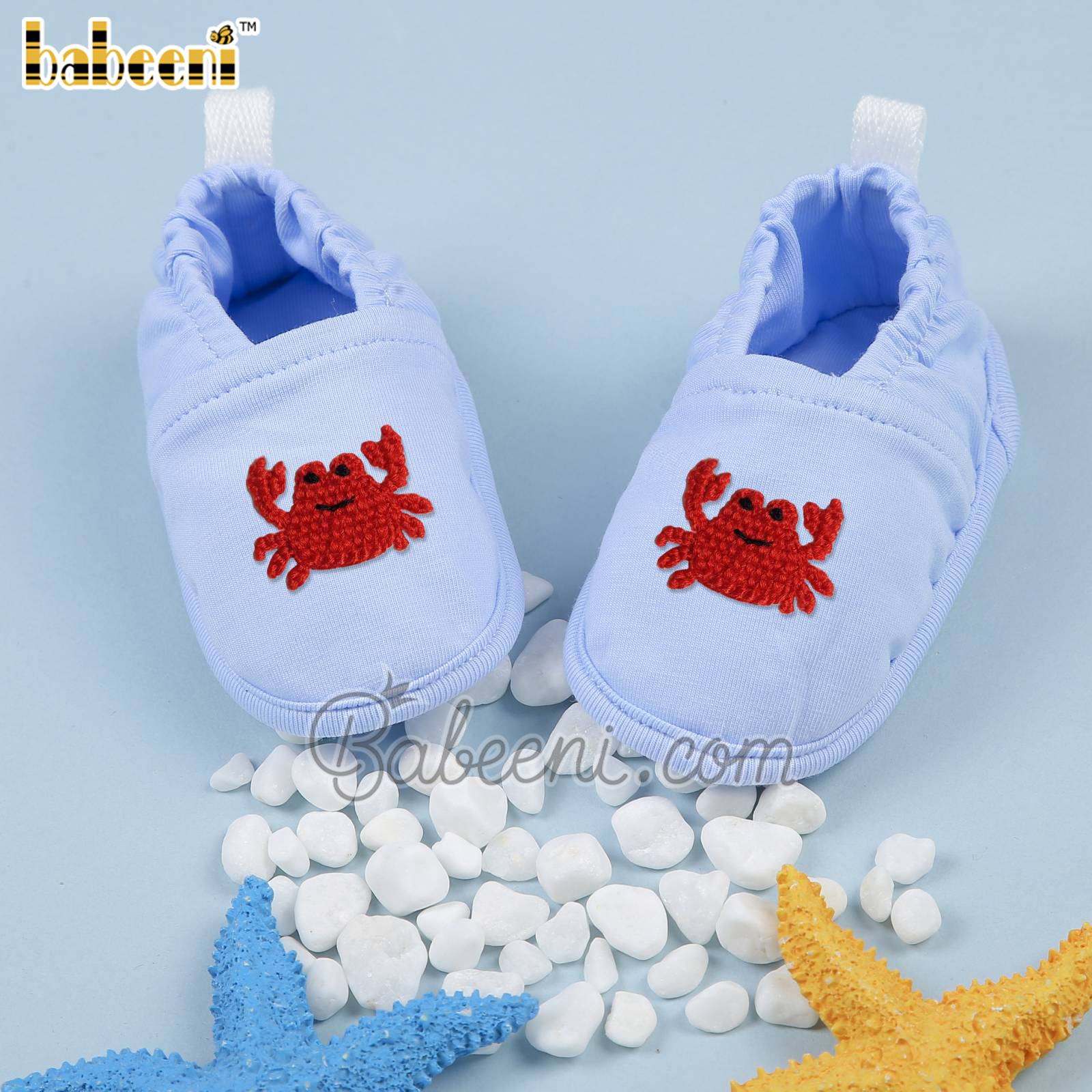 Crab crochet baby shoes – BS 01