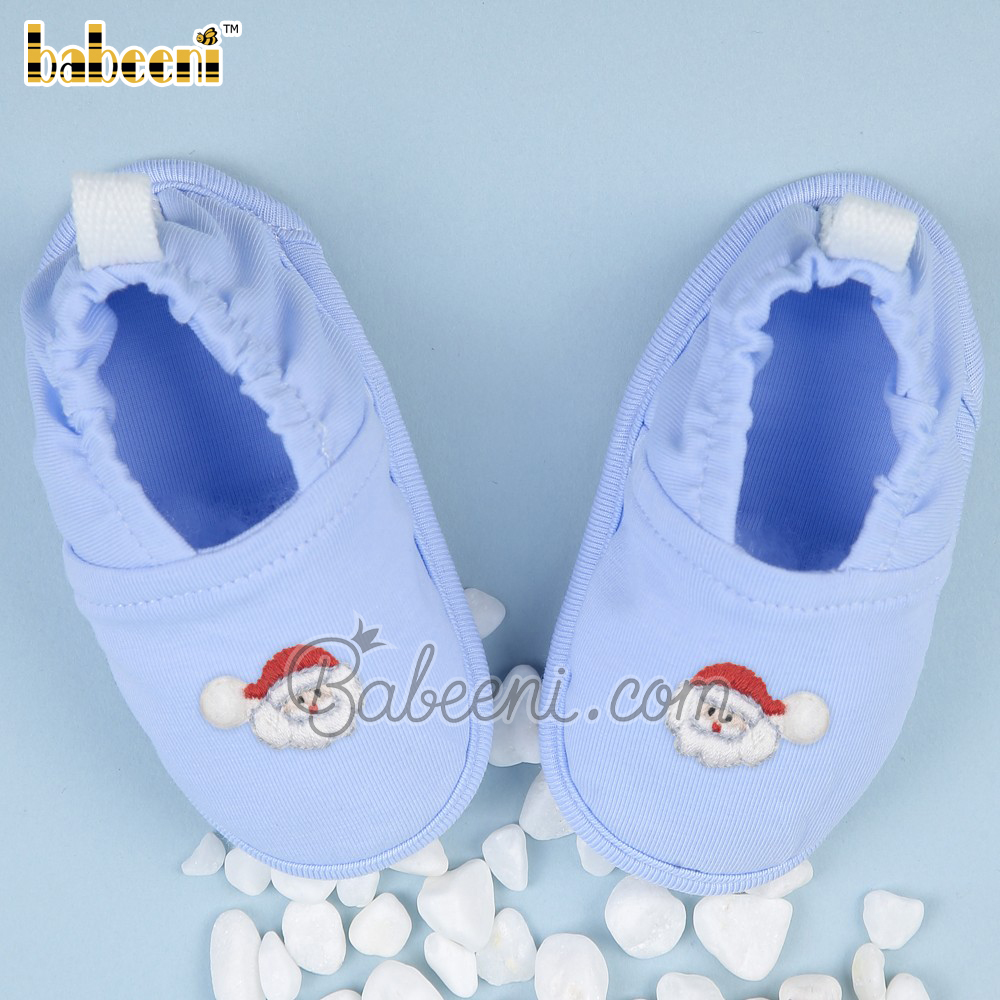 Santa hand embroidery baby shoes – BS 02