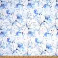 V3- White with blue floral viscose fabric printed 4.0