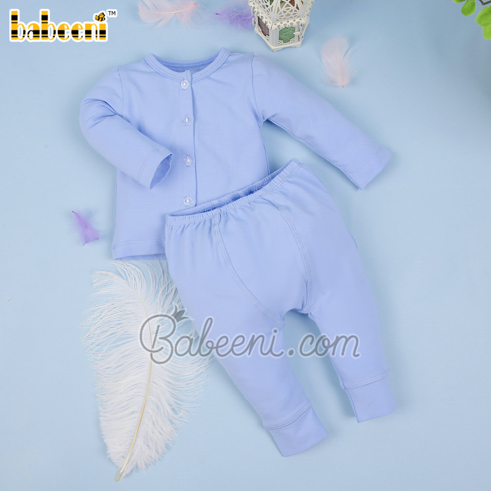 Nice blue knit baby set clothing – KN 229