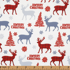 WB13- Merry Christmas deer wind breaker printing 4.0