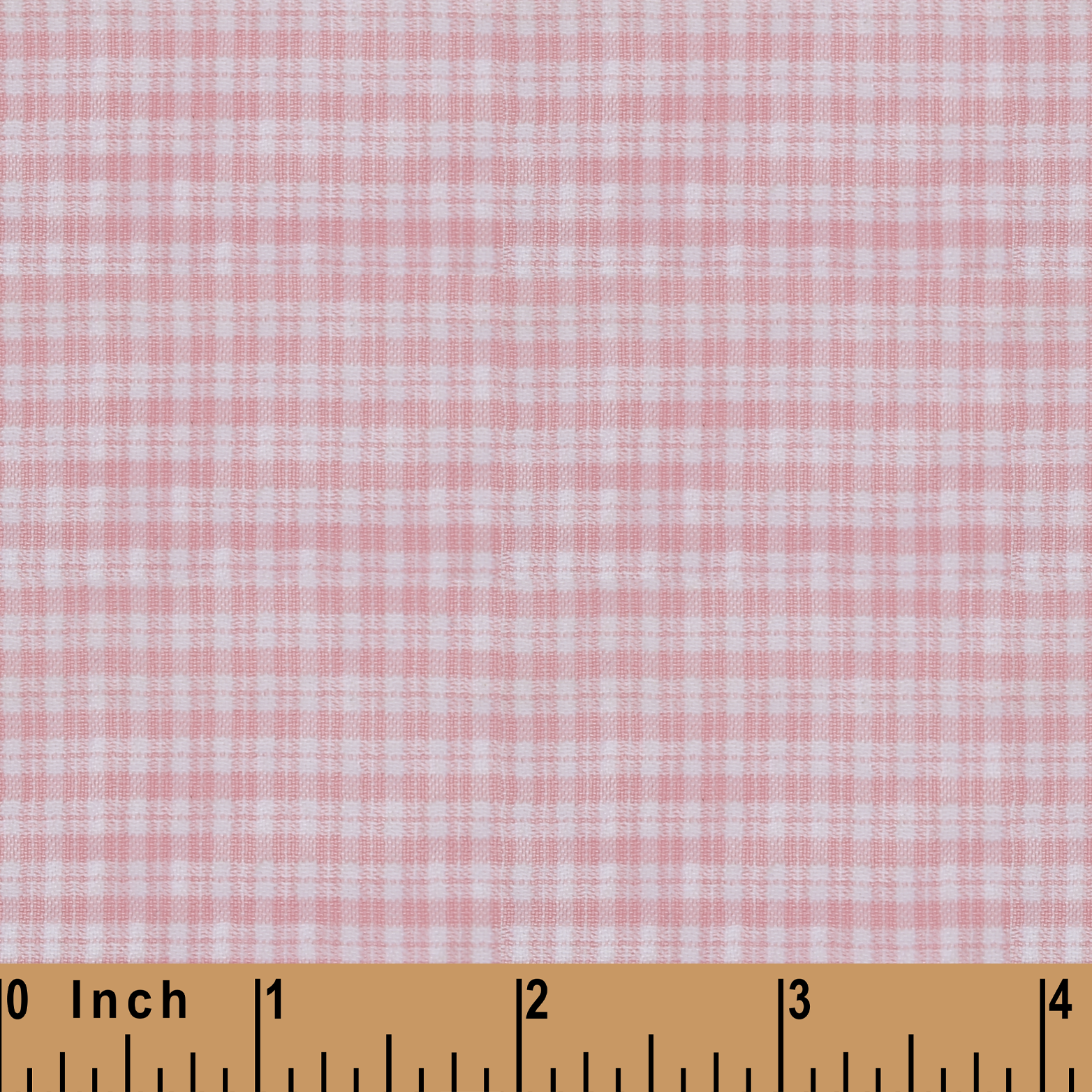 XB30- Pink small plaid seersucker