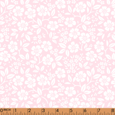 F136- Pink with white floral pique printing 4.0