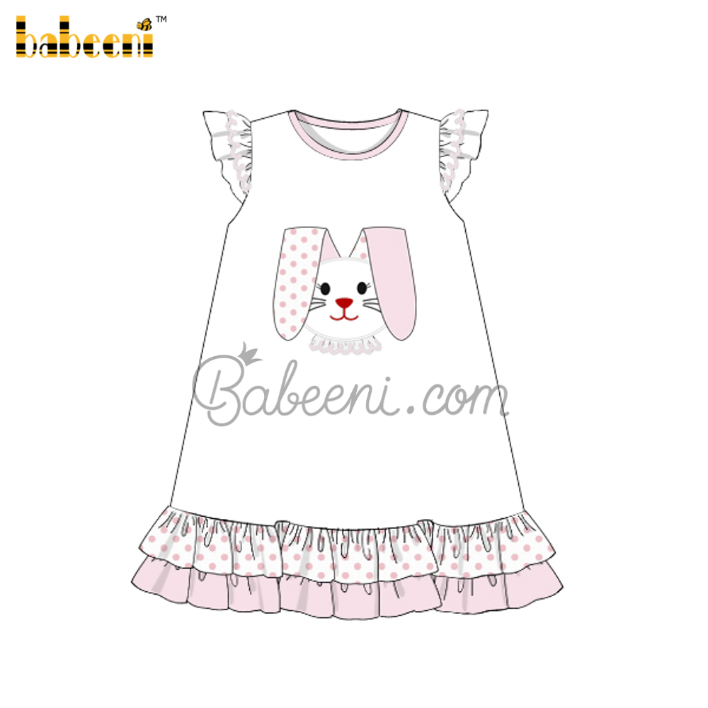 Cute Rabbit applique angel dress – DR 3513