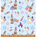 f185--puppy-with-flag-blue-woven-printing-40