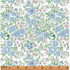 PP04- blue, pink floral printing 4.0