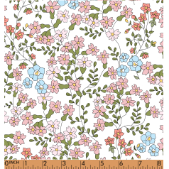 PP10 - blue pink coral floral fabric printing 4.0