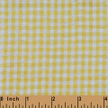 XB48 - Yellow medium gingham seersucker