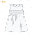 honeycomb-smocking-sleeveless-dress-in-white-bow-shoulder-for-girl---dr3589