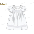 honeycomb-smocking-dress-white-with-blue-dots-for-girl---dr3579