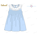 honeycomb-smocking-dress-in-blue-embroidery-pink-flowers-for-girl---dr3560