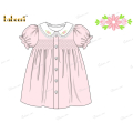 honeycomb-smocking-dress-with-2-flowers-embroidery-for-girl---dr3563