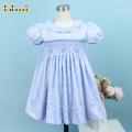 geometric-smocked-belted-dress-in-blue-for-girl---dr3597