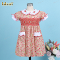 geometric-dress-in-red-floral-and-flower-embroidery-for-girl---dr3611