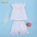 2-piece-set-floral-pattern-pink-line-and-bow-for-girl---dr3655