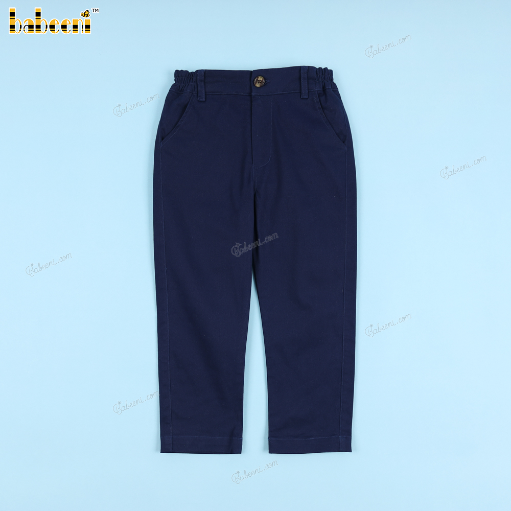 Navy Blue Khaki Pant For Boy - BT82