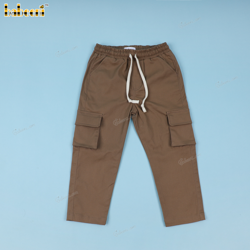 Brown Khaki Cargo Pant For Boy - BT84
