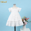 plain-dress-in-white-and-a-bow-for-girl---dr3659