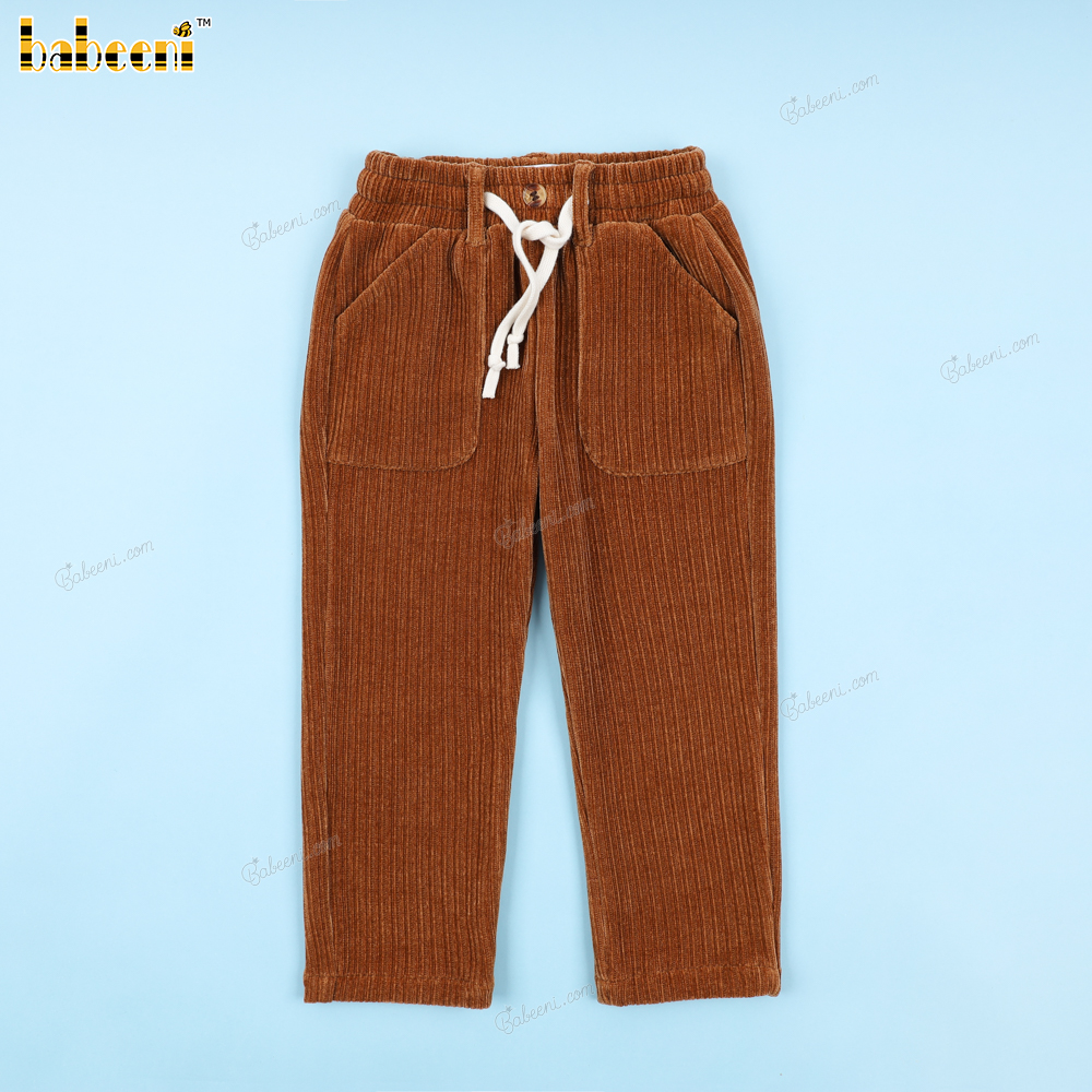 Brown Corduroy Pant For Boy - BT86