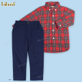 outfit-with-red-flannel-and-navy-blue-pant-for-boy---bc1135