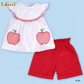 applique-apples-in-red-khaki-short-for-girl---dr3678