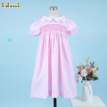 honeycomb-smocking-dress-pink-with-bow-embroidey-for-girl---dr3580