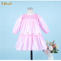 honeycomb-smocked-dress-in-pink-with-hand-embroidery-flower-for-girl---dr3692