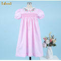 honeycomb-smocked-dress-pink-with-flower-garden-around-neck-for-girl---dr3696