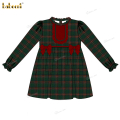 honeycomb-smocked-dress-long-sleeve-2-red-bow-for-girl---dr3720