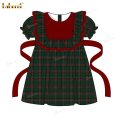 honeycomb-smocked-belted-dress-in-red-and-green-for-girl---dr3724