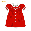 honeycomb-smocked-dress-in-red-hand-embroidery-neck-for-girl---dr3729