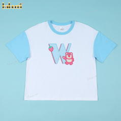 Applique Shirt Custom Name Cartoon Characters For Girl - DR3754