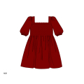 honeycomb-smocking-dress-in-red-for-girl---dr3591