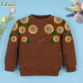 girl-brown-sweater-with-flowers-hand-embroidered---dr3868