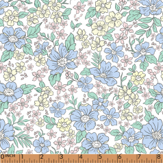 PP153 - yellow and blue floral printing 4.0