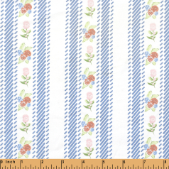 KB2489- stripe floral knit