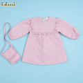 girl-dress-in-dark-pink-windbreaker-fabric-embroidered-pattern---dr3933