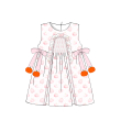 girl-dress-in-pink-with-little-pumpkins-embroidered---dr4011