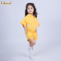 yellow-floral-embroidery-set-for-baby-girls-linen-fabric----dr4077