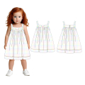 fancy-embroidered-checked-sleeveless-dress-easter-theme---dr4132